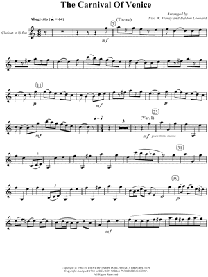 Carnival of venice trombone solo pdf 2017